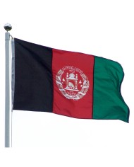 Bandera Afganistán exterior