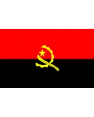 Bandera Angola 10 x 15 cm.