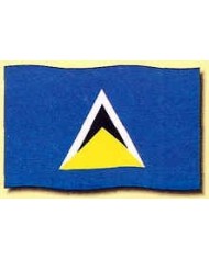 Bandera Santa Lucía 10 x 15 cm. Bandera Santa Lucía 10 x 15 cm.