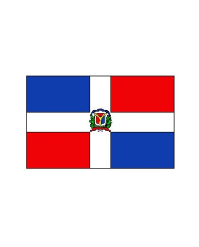 Bandera República Dominicana 10 x 15 cm.