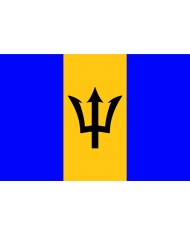 Bandera Barbados 10 x 15 cm.