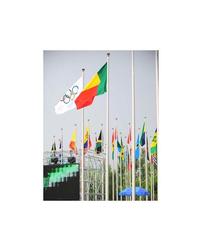 Bandera Benín exterior