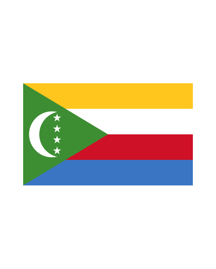 Bandera Comores 10 x 15 cm. Bandera Comores 10 x 15 cm.