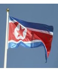 Bandera Corea del norte exterior