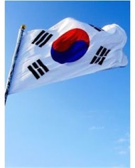 Bandera Corea del sur exterior