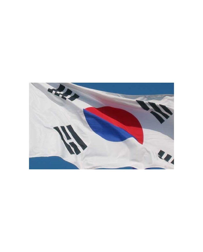 Bandera Corea del sur exterior