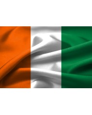 Bandera Costa de Marfíl 10 x 15 cm. Bandera Costa de Marfíl 10 x 15 cm.