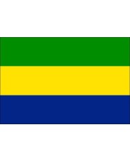 Bandera Gabón 10 x 15 cm.