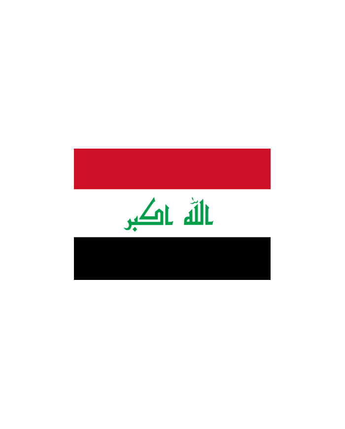 Bandera Irak exterior