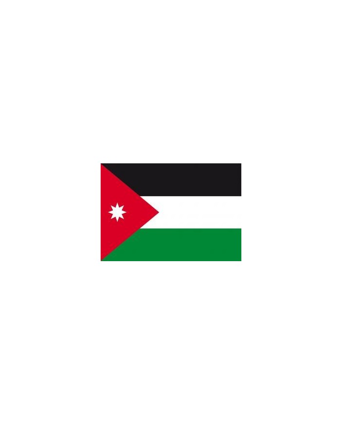 Bandera Jordania 10 x 15 cm.