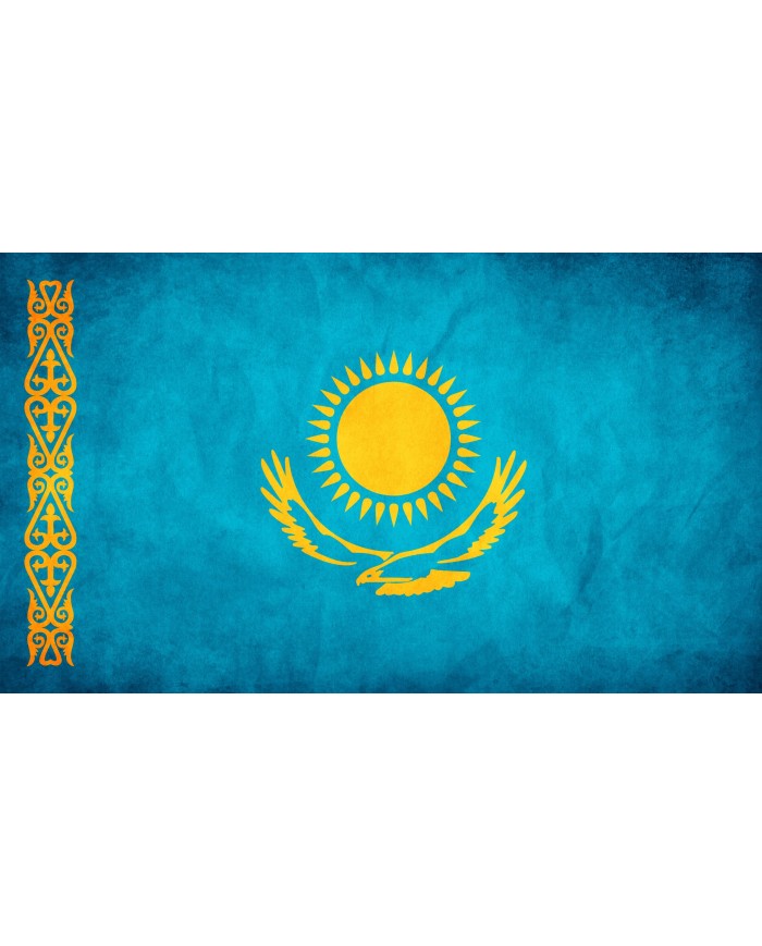 Bandera Kazajistán exterior Bandera Kazajistán exterior