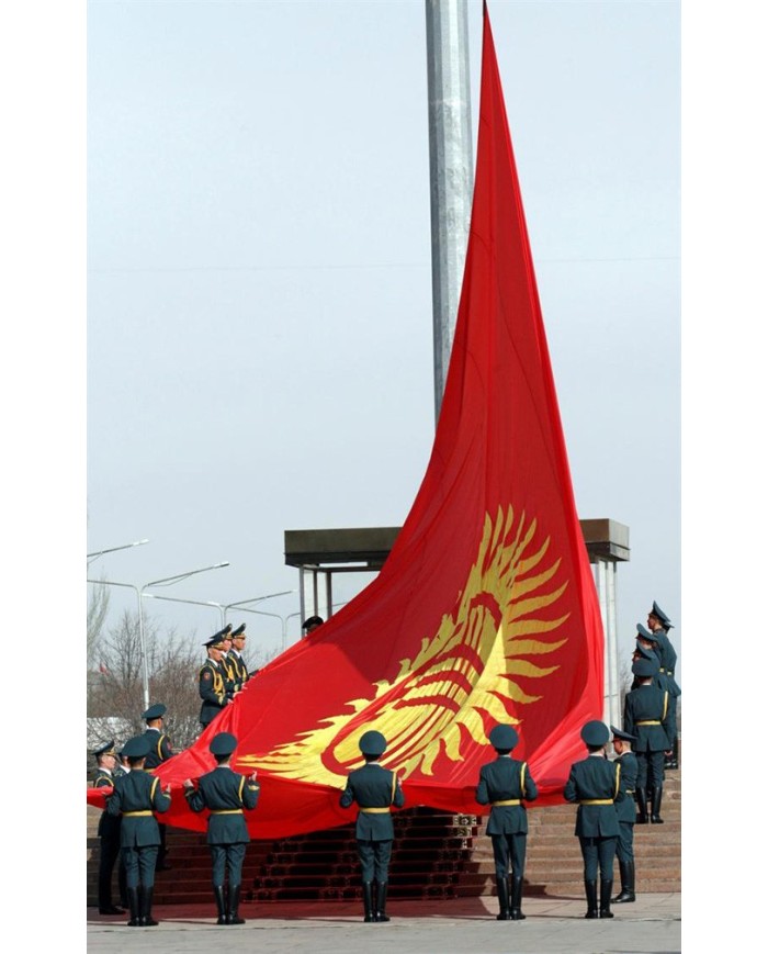 Bandera Kirguistán exterior Bandera Kirguistán exterior