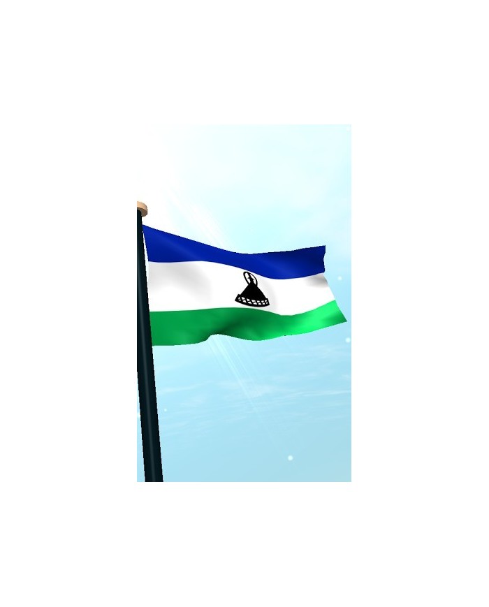 Bandera Lesotho exterior Bandera Lesotho exterior