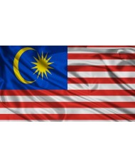 Bandera Malasia 10 x 15 cm.