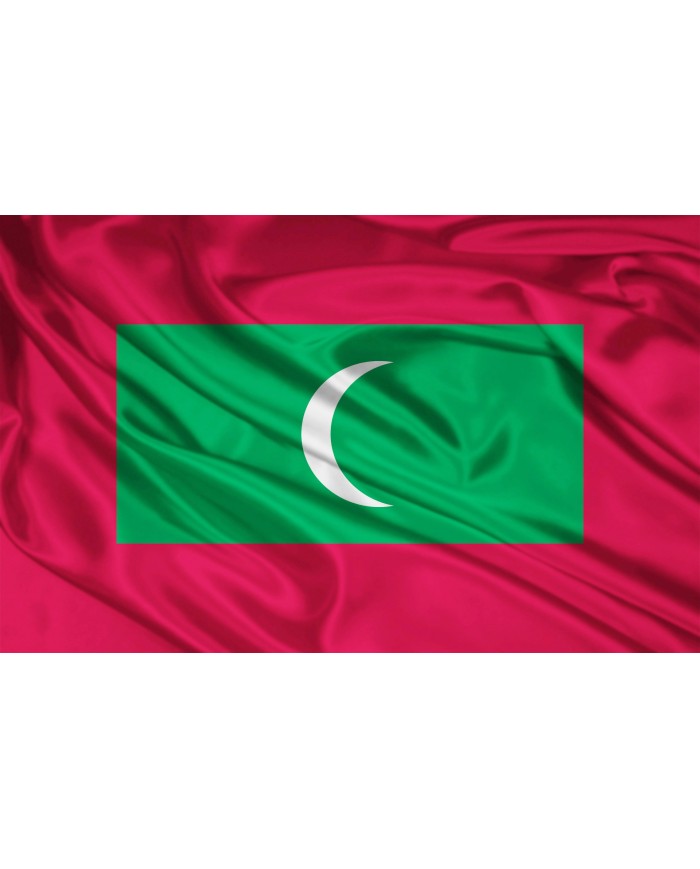 Bandera Maldivas 10 x 15 cm.
