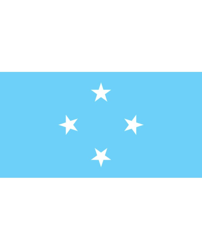 Bandera Micronesia 10 x15 cm.
