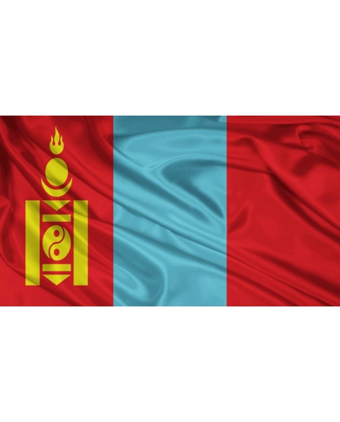 Bandera Mongolia 10 x15 cm. Bandera Mongolia 10 x15 cm.