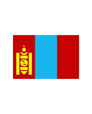 Bandera Mongolia 10 x15 cm. Bandera Mongolia 10 x15 cm.