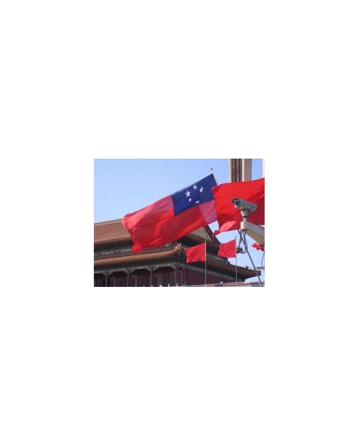 Bandera Samoa occidental exterior