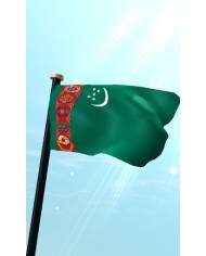 Bandera Turkmenistán exterior