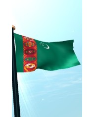 Bandera Turkmenistán exterior