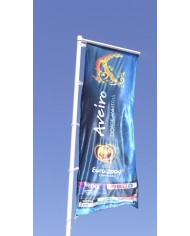 Mástil fibra de vidrio  8 metros con potencia. Mástil fibra de vidrio  8 metros con potencia.