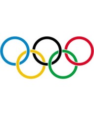 Bandera Olímpica 10 x 15 cms. Bandera Olímpica 10 x 15 cms.