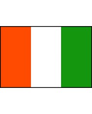 Bandera Costa de Marfíl 10 x 15 cm. Bandera Costa de Marfíl 10 x 15 cm.