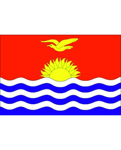 Bandera Kiributi 10 x 15  cm. Bandera Kiributi 10 x 15  cm.