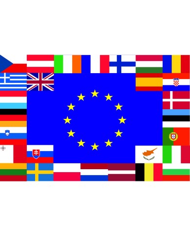 Bandera Paises miembros Unión Europea