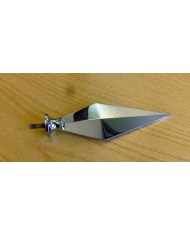 Base cónica y asta de metal cromado 2,30 metros Base cónica y asta de metal cromado 2,30 metros