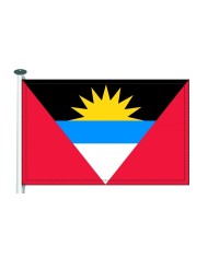 Bandera Antigua y Barbuda exterior Bandera Antigua y Barbuda exterior