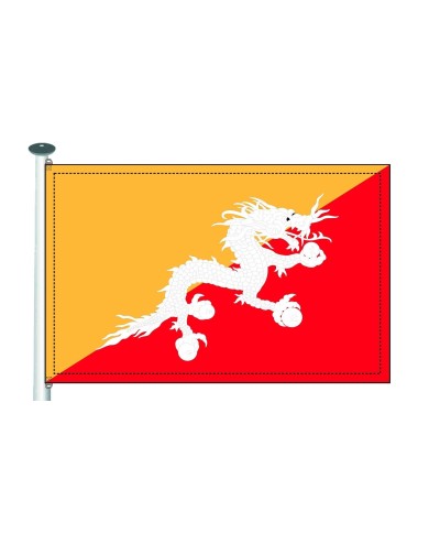 Bandera Bhután exterior Bandera Bhután exterior