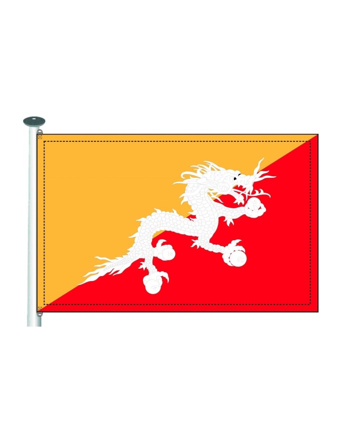 Bandera Bhután exterior