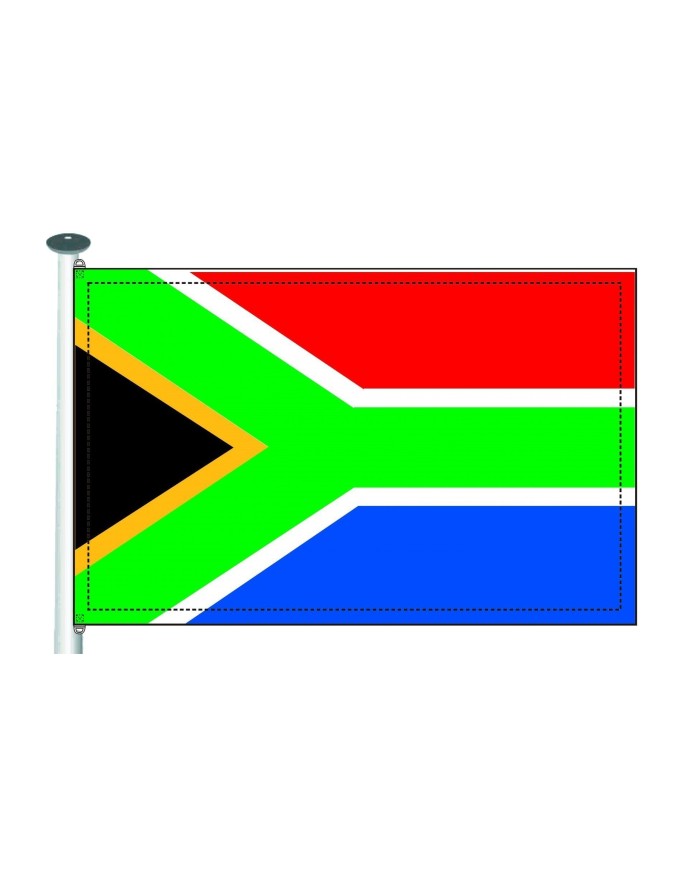 Bandera Sudáfrica exterior