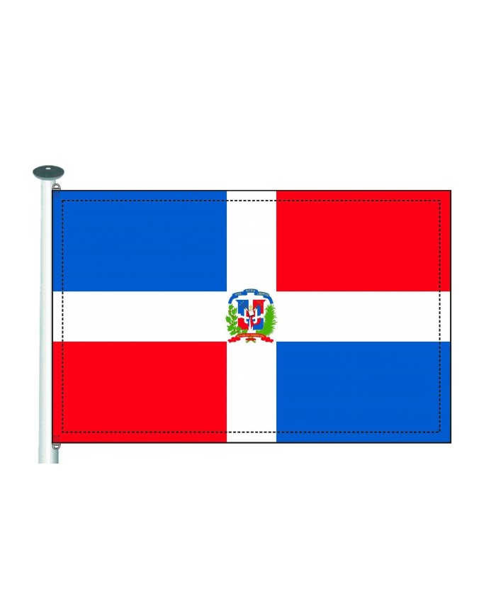 Bandera República Dominicana exterior Bandera República Dominicana exterior