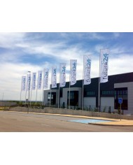 Mástil fibra de vidrio  8 metros con potencia.