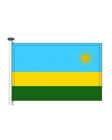 Bandera Ruanda exterior Bandera Ruanda exterior