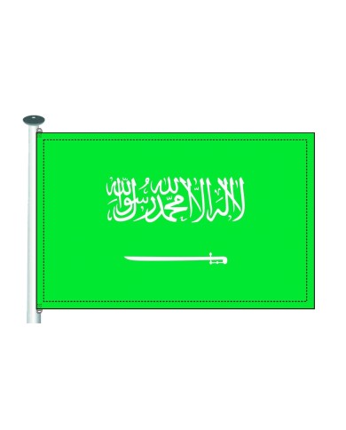 Bandera Arabia Saudi exterior