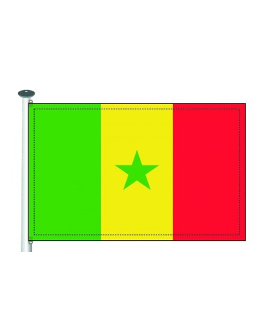 Bandera Senegal exterior Bandera Senegal exterior