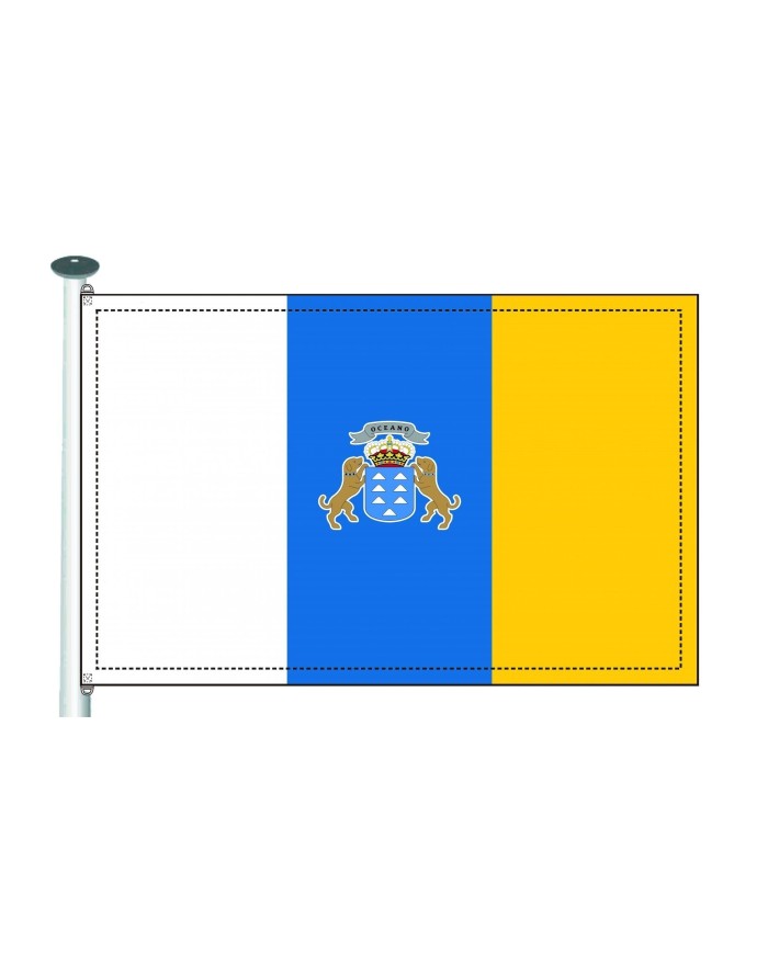 Bandera Canarias exterior Bandera Canarias exterior