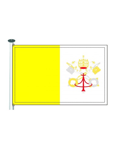 Bandera Vaticano exterior Bandera Vaticano exterior
