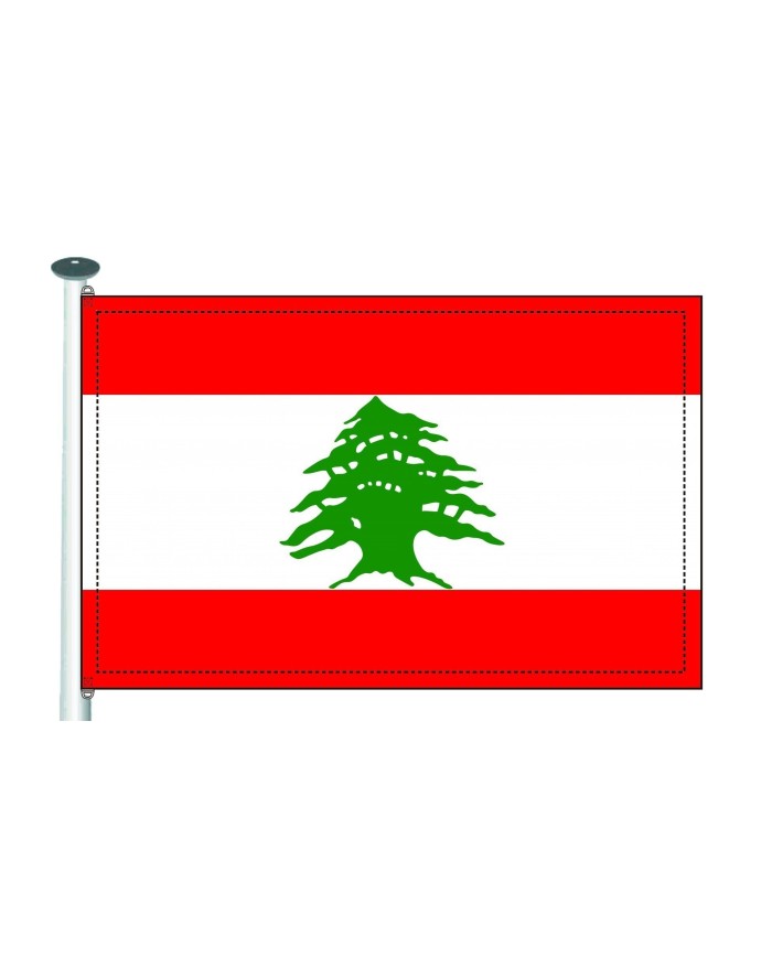 Bandera Líbano exterior