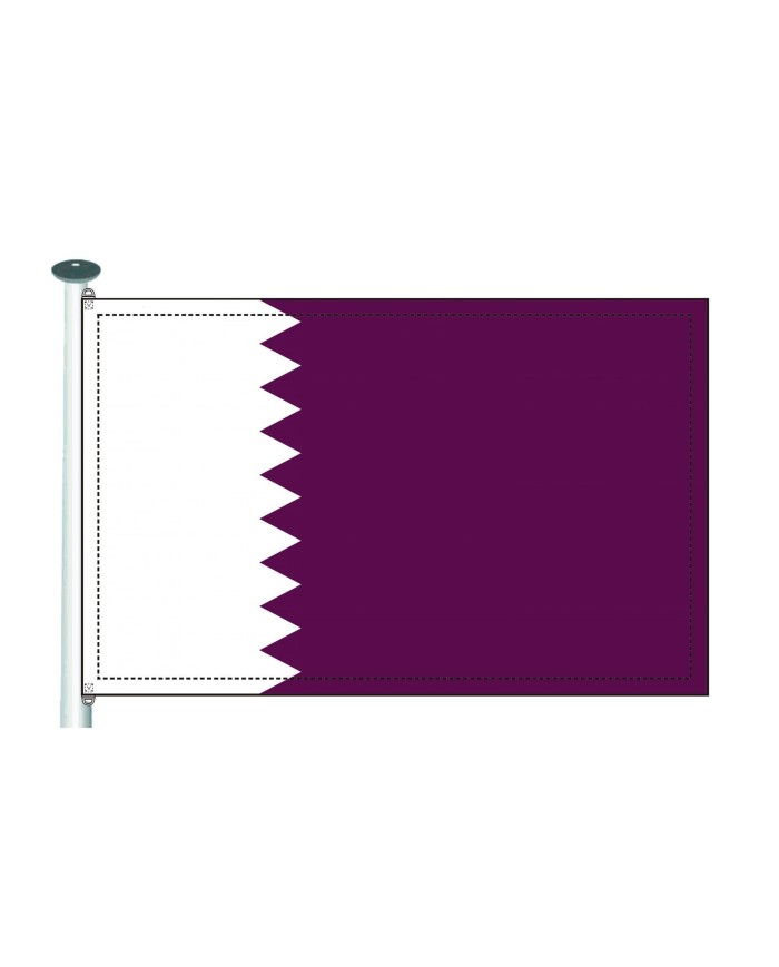 Bandera Qatar exterior Bandera Qatar exterior