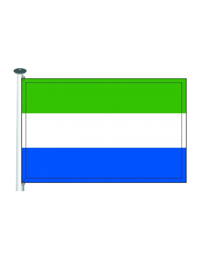 Bandera Sierra Leona exterior