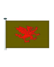 Bandera medieval dragón fondo liso Bandera medieval dragón fondo liso