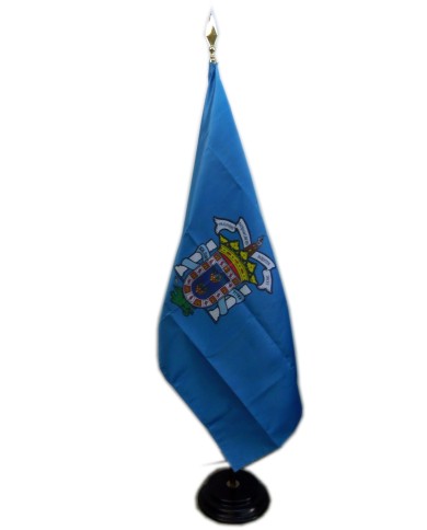 Bandera Melilla raso interior