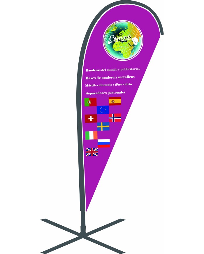 Bandera Comarfi modelo gota