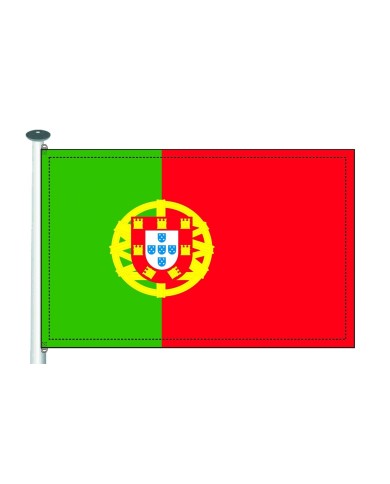 Bandera Portugal 10 x 15 cms. Bandera Portugal 10 x 15 cms.