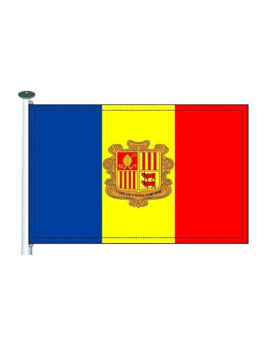 Bandera Andorra 10 x 15 cm.